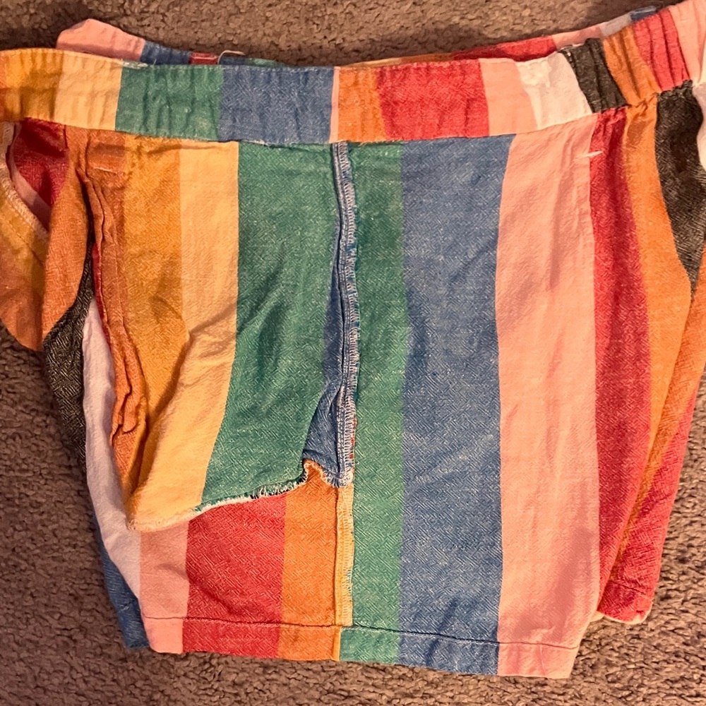 Billabong Multicolor Striped Women’s Shorts - Picture 10 of 12